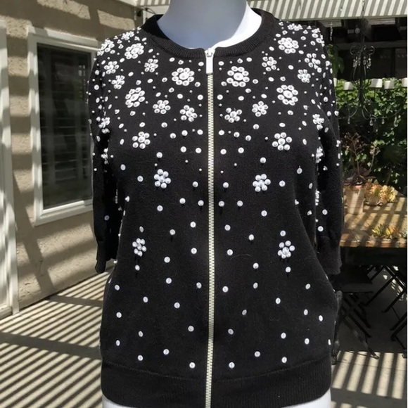 Michael Michael Kors ShortSleeve Cardigan SZXS - Picture 2 of 8